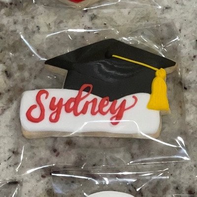 4in Graduation Custom Grad Cookie 