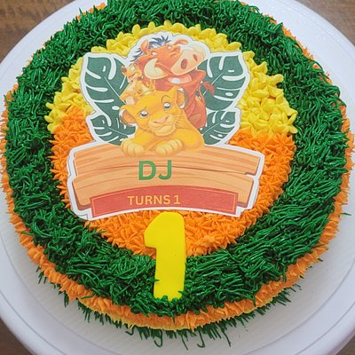 Lion King Smash Cake
