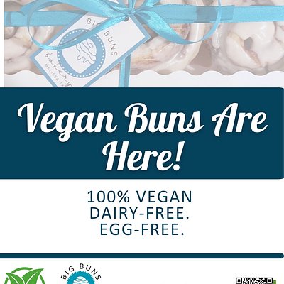 1 Dozen of 100% Vegan Buns 