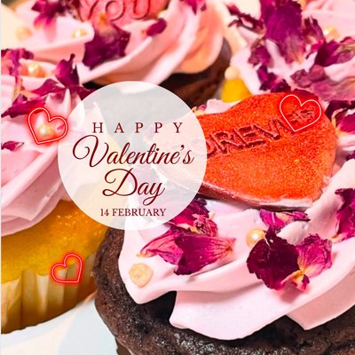 Valentines Cupcake 4 Pack 