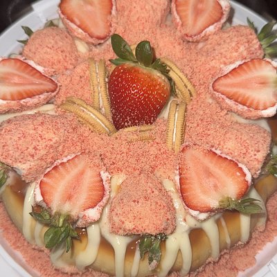 Strawberry Fresa Flan