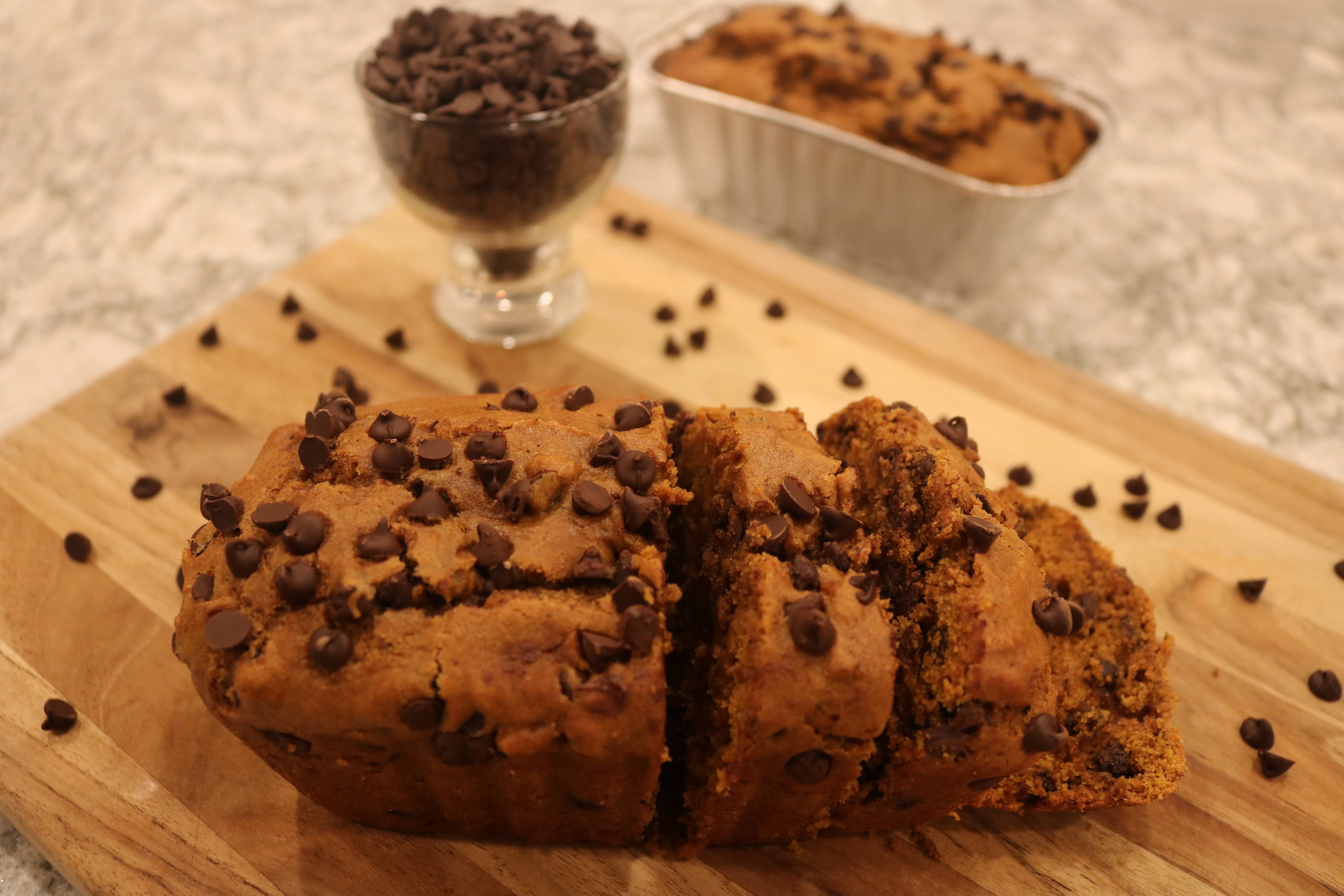 Mini Chocolate Chip Pumpkin Loaf