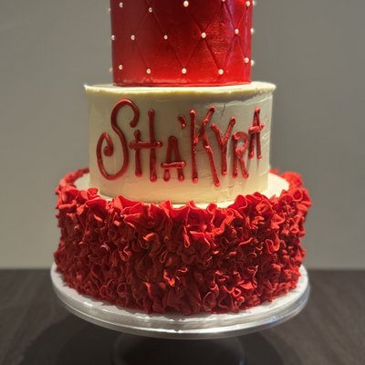 3 Tier Celebration Cake ( You Choose The Color)