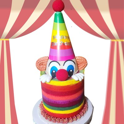 8" Double Barrel (Tall) Cake Simple Decor 