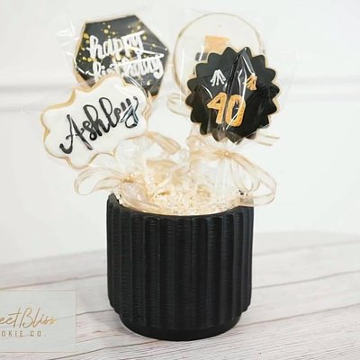 Cookie Bouquet (Pictured With Birthday Theme)