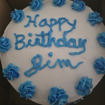 9" Two Layer Decorated Cake