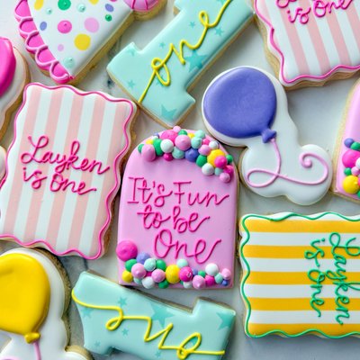 It’s Fun to Be One Birthday Cookies