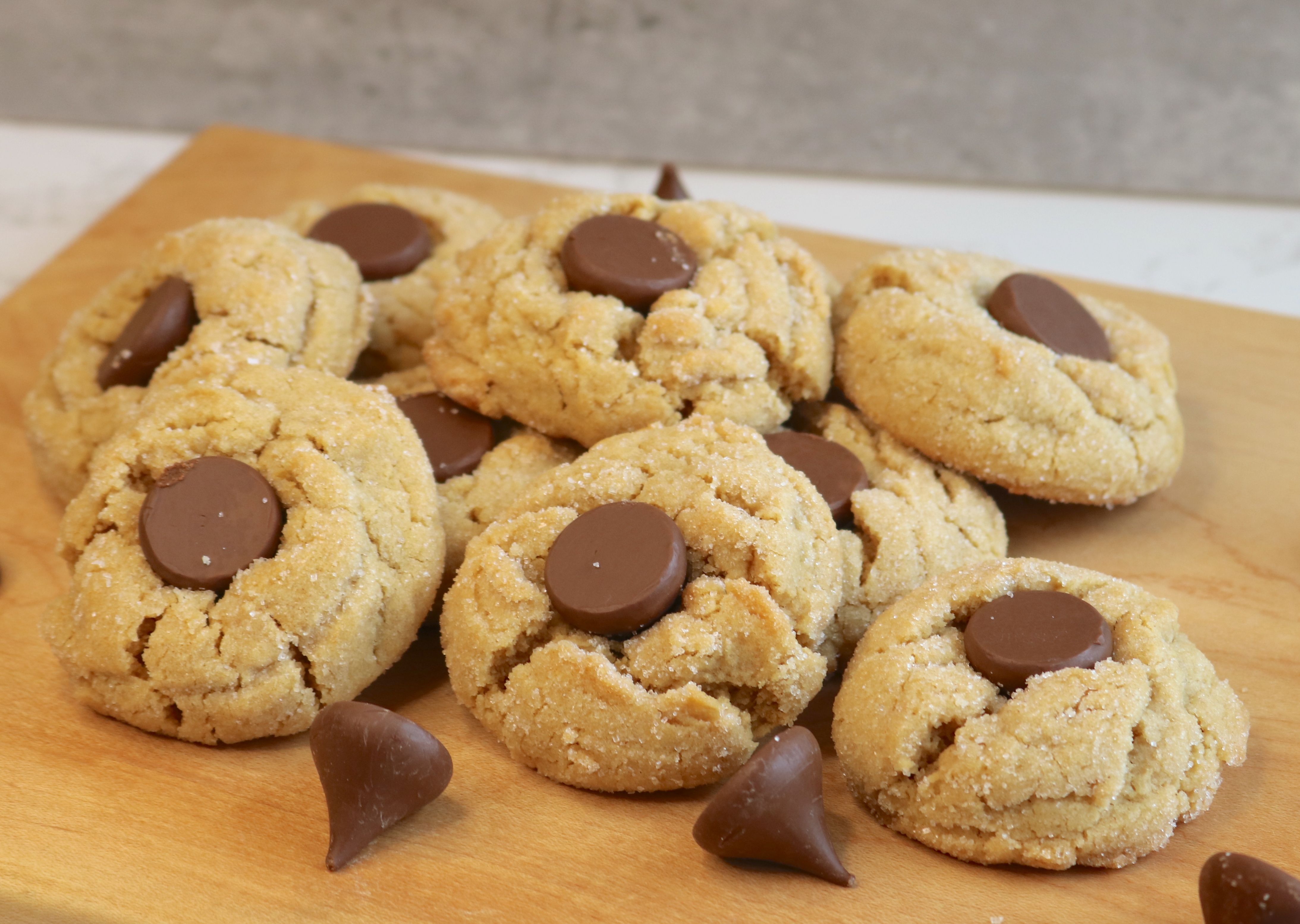 Upside-Down Peanut Blossom Cookies