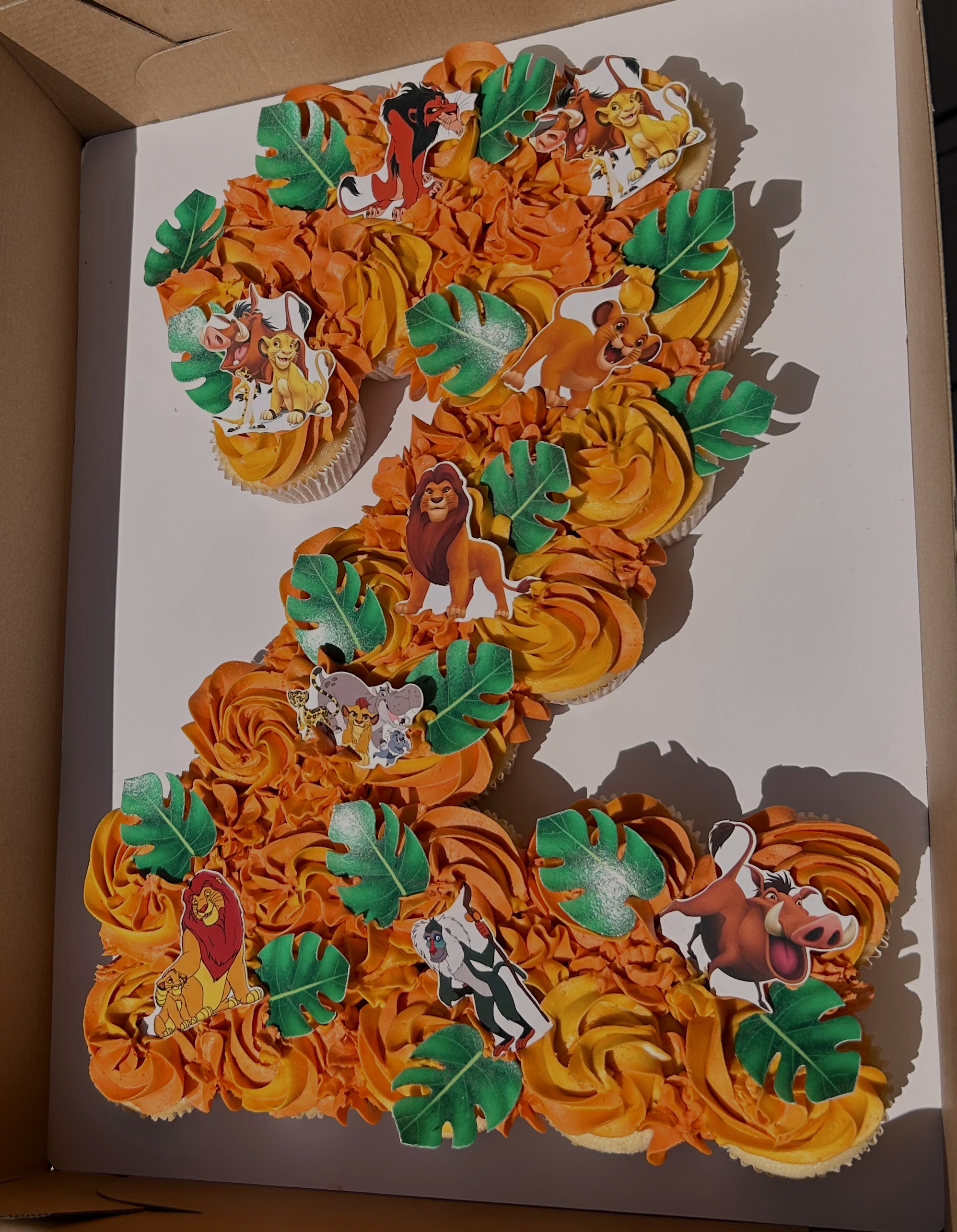 Number Cupcake Cake