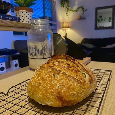 Dill Pickle & Cheese Sourdough Loaf