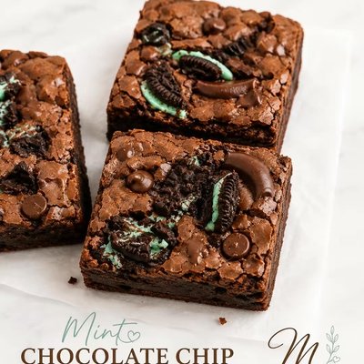 🌿 Mint Chocolate Brownie