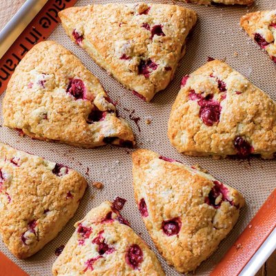 Glazed Cranberry Orange Scones 8 Pack 