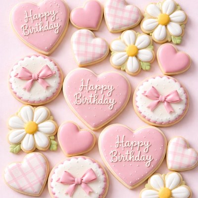 SIMPLE DECORATED COOKIE SET