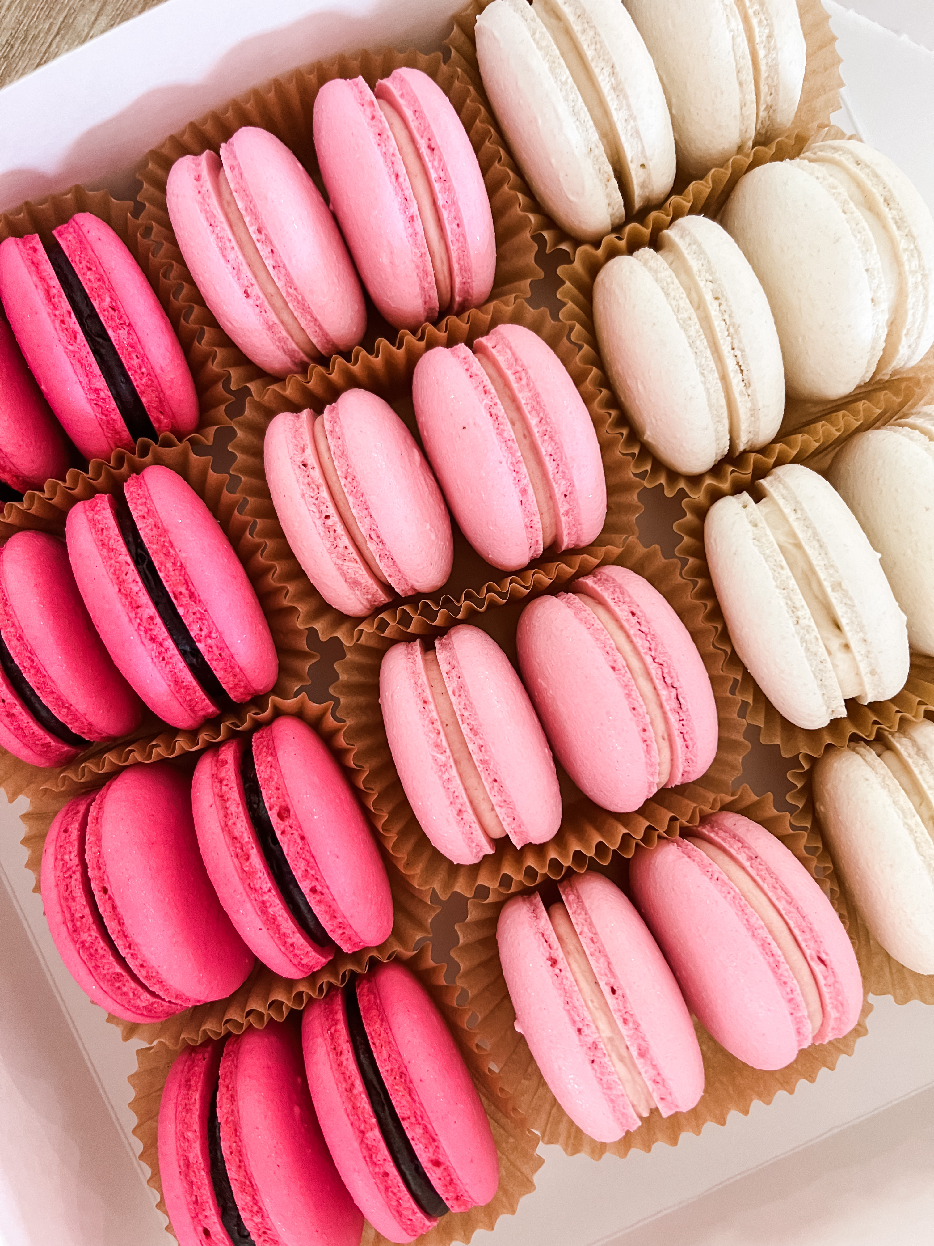 Pink Ombre Macarons
