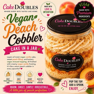 Vegan Peach Cobbler 