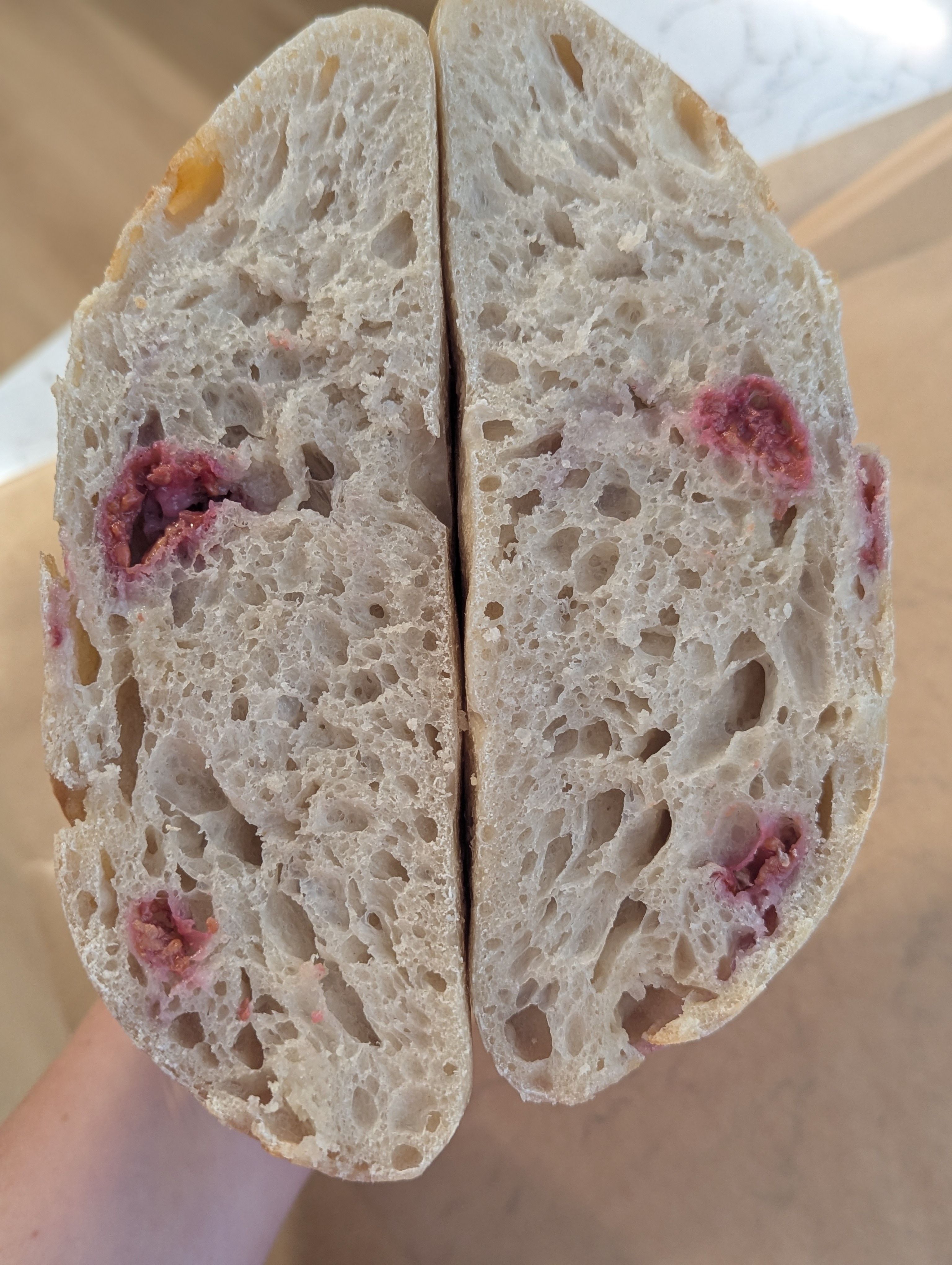 Mini Raspberry & White Chocolate Boule