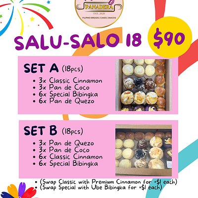 18pcs SET A- Salu-Salo (Feast) Boxes