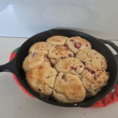 Strawberry Cream Cheese Biscuits 