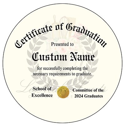 Custom Graduation Drink Toppers