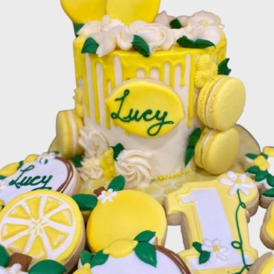 6in Signature Custom Cookie Topper Cake and Cookies Set 