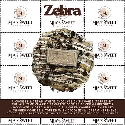 Zebra (Cookies N’ Cream White Chocolate Chip Cookie) 