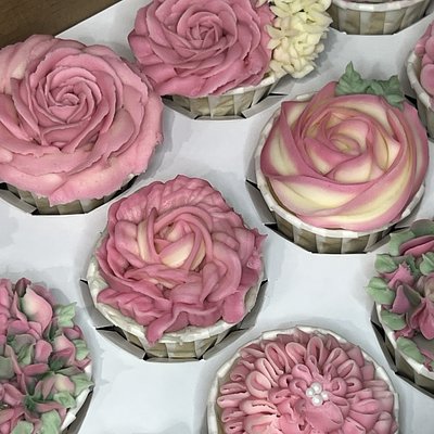 Floral Cupcakes (Boxed Dozen)