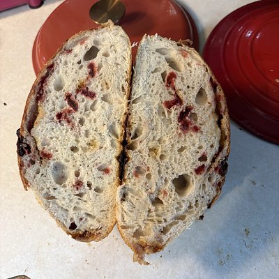 Strawberry White Chocolate Sourdough
