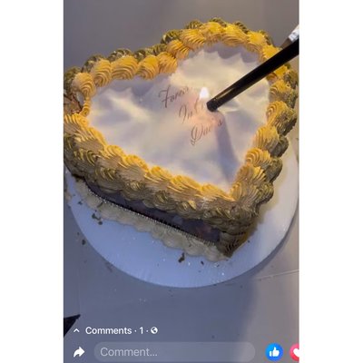 Burn Heart Cake 