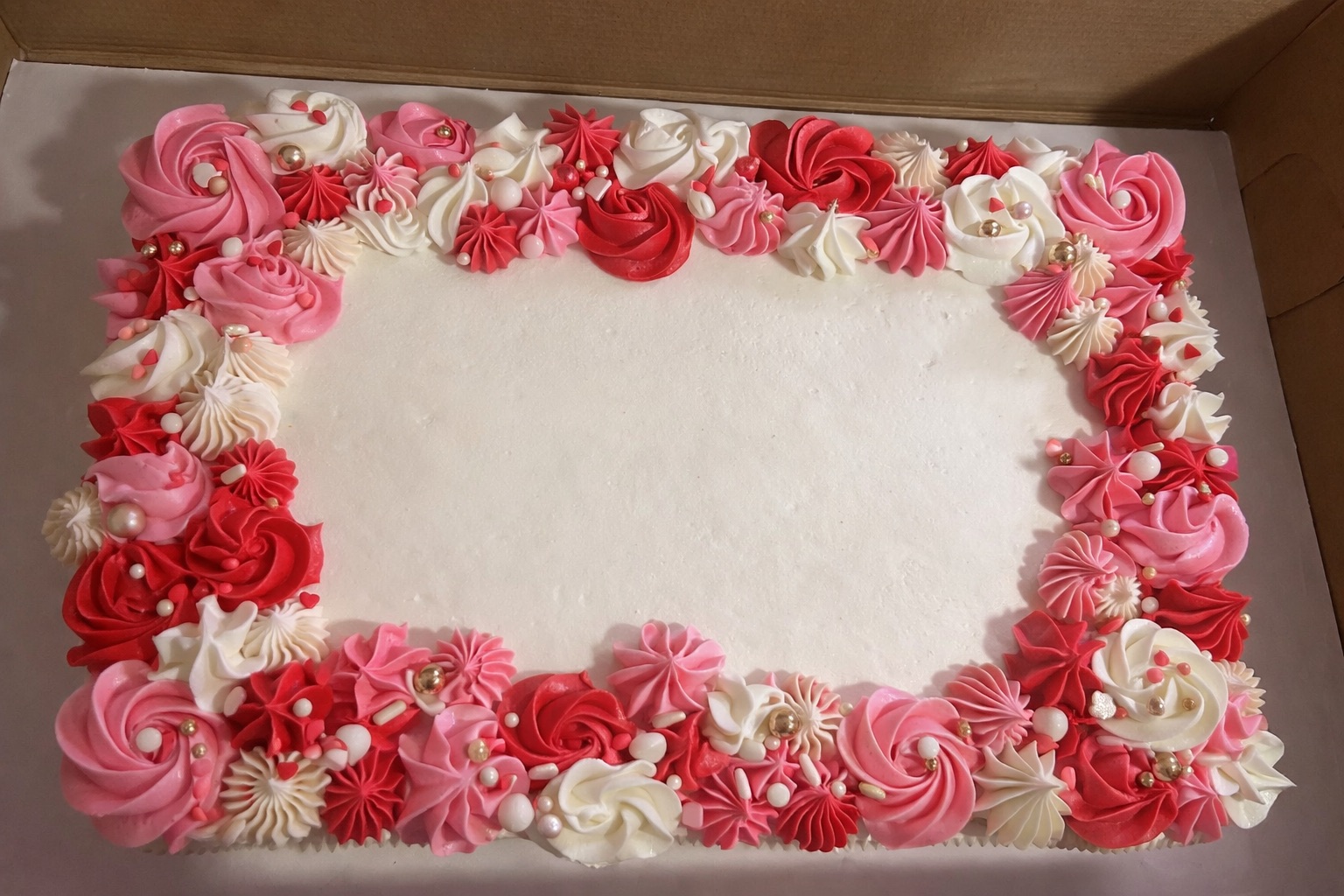 Valentine Cookie Cake