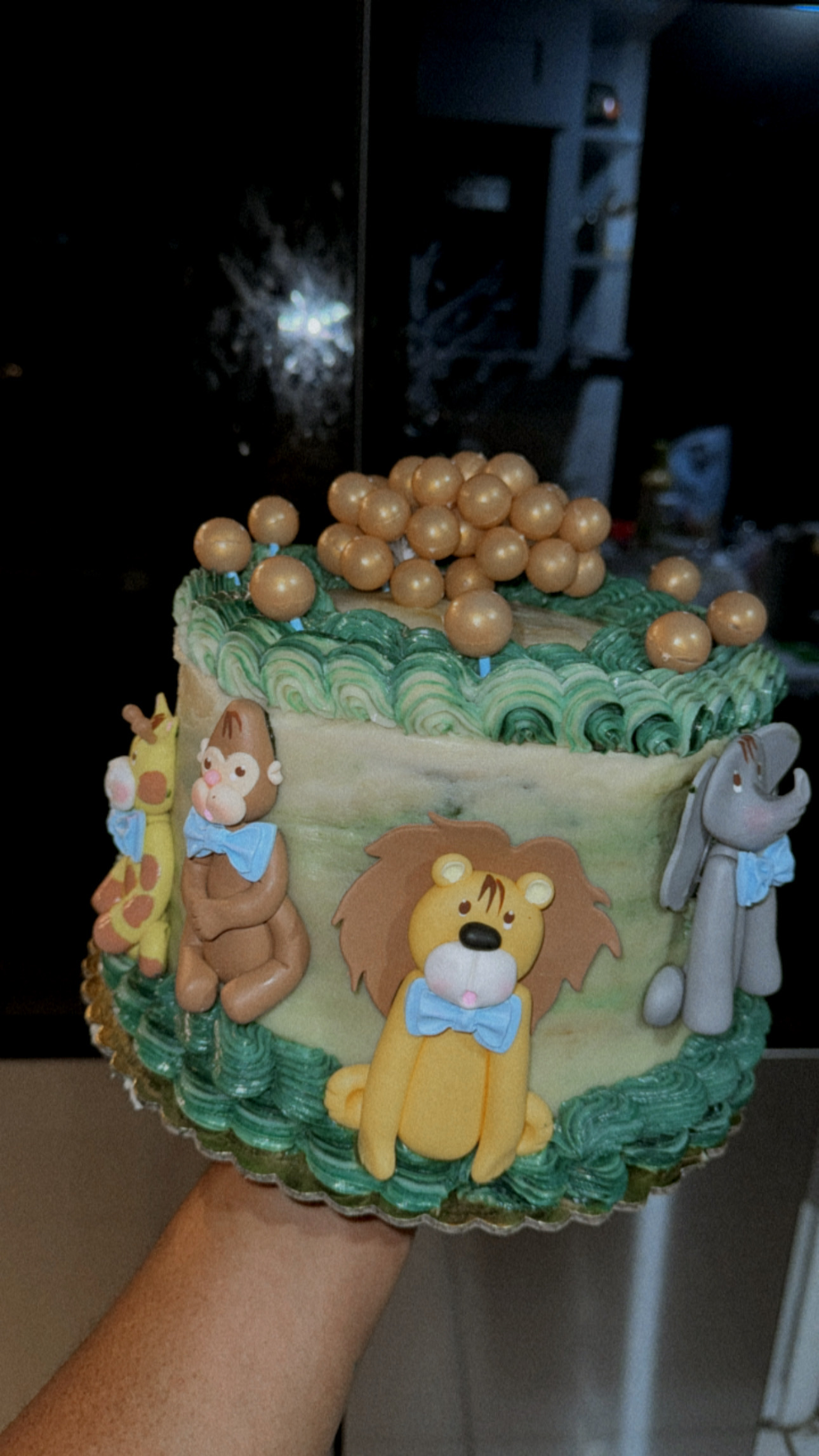 Jungle Theme Baby Shower Cake 