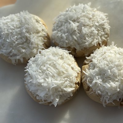 Chocolate Caramel Coconut Cookies 