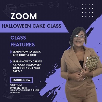 Halloween Cake Class