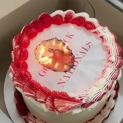 Custom 8” Burn Cake