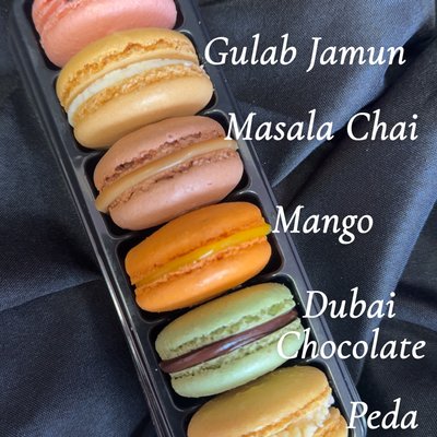 Indian Inspired Macarons Box of 12 Count