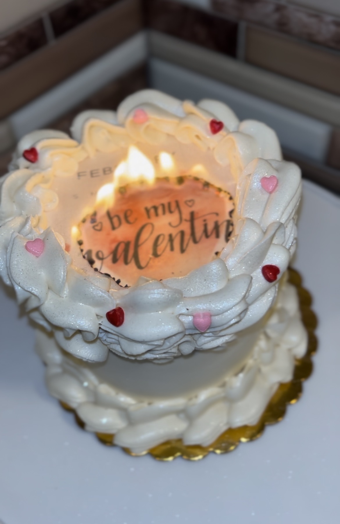 Burning 6” Cake 