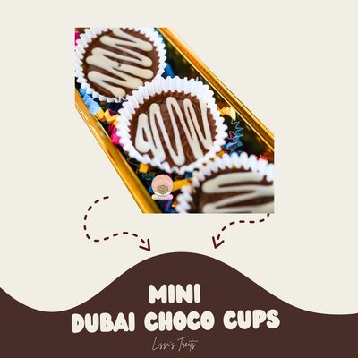 Mini Dubai Choco Cups - Dozen