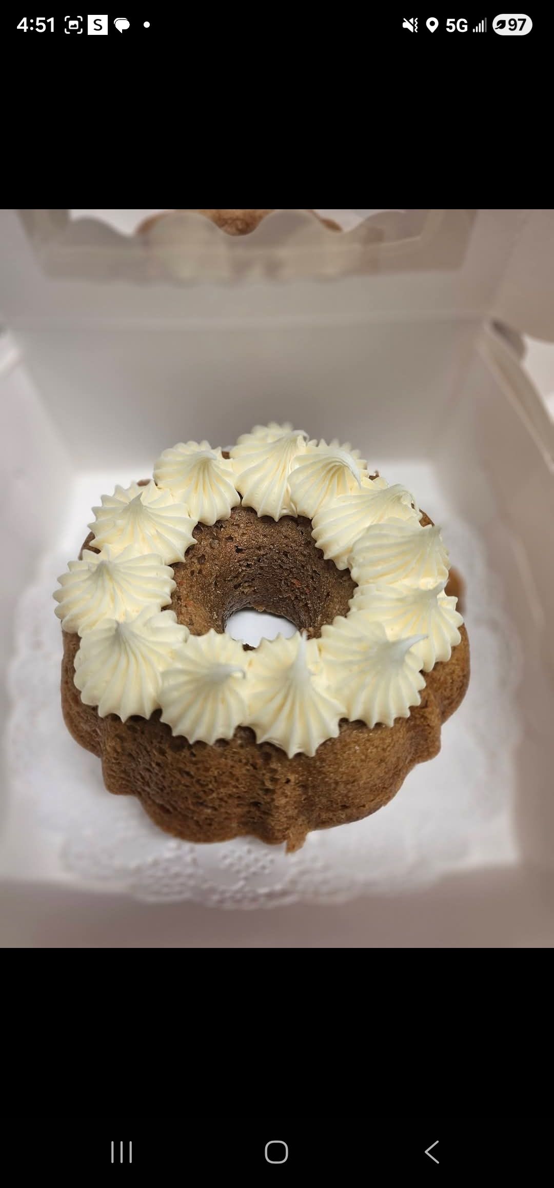 Carrot cake bunt cake Mini