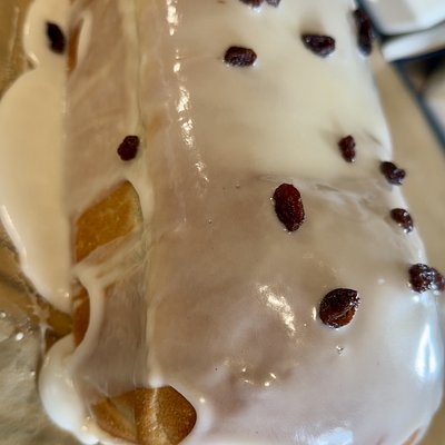 Iced Cinnamon Raisin bread