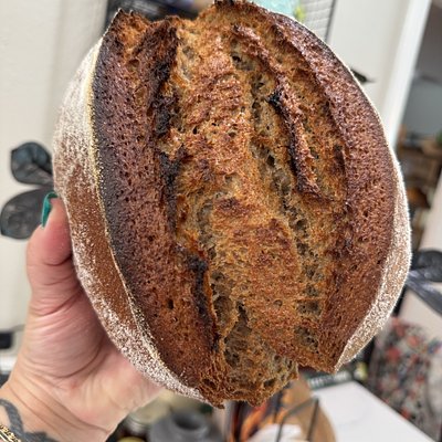 Tricolor Carrot Honey Pecan Sourdough 