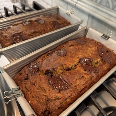 Chocolate Chunk Chai Banana Bread