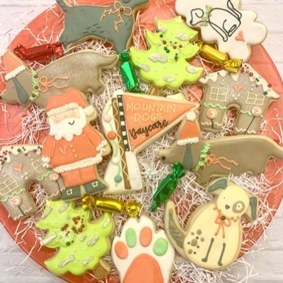 Platters of 1 doz Personalized Cookies (example shown)