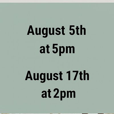 Sourdough Class August 17th 