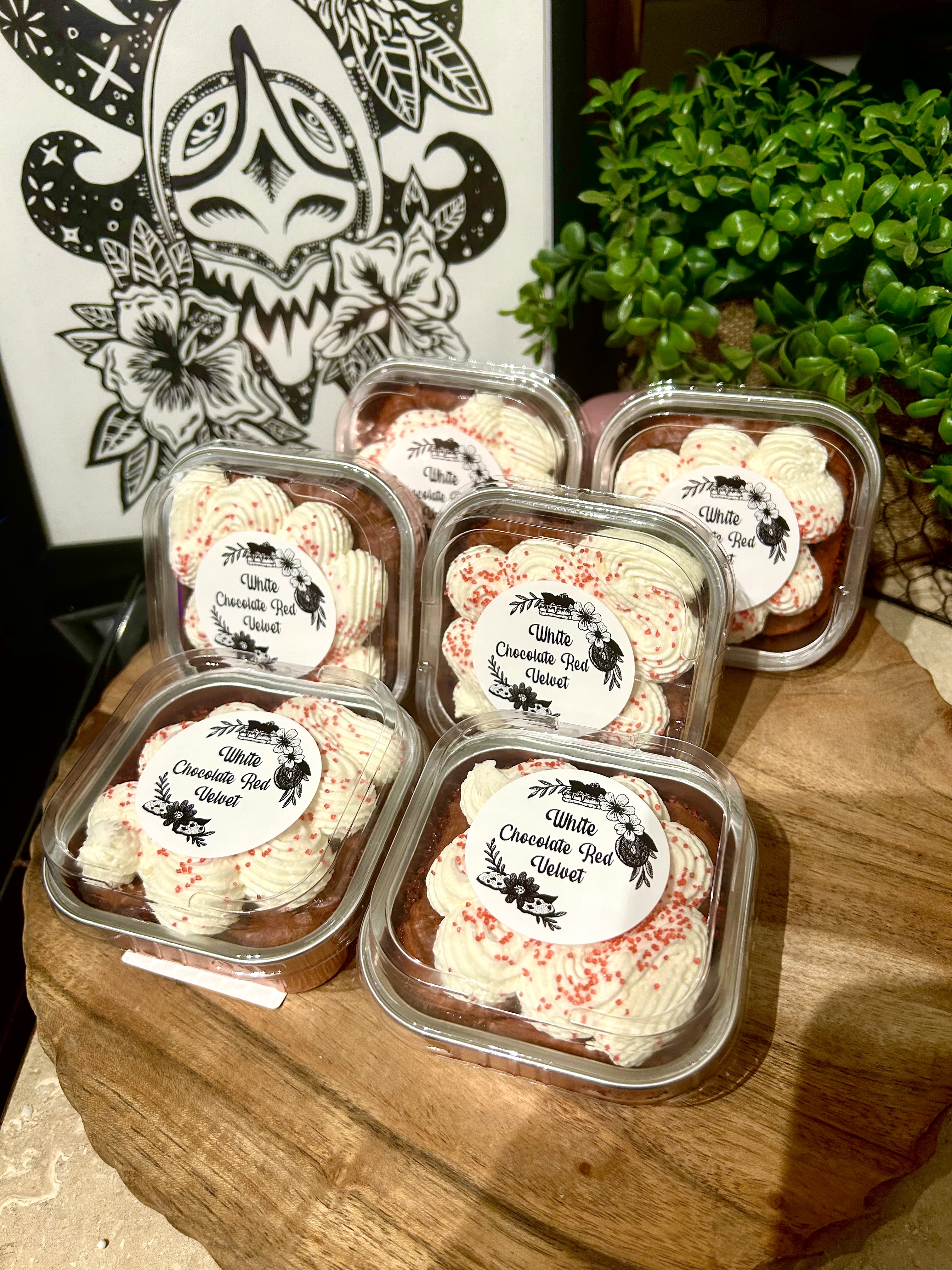 White Chocolate Red Velvet Brownie