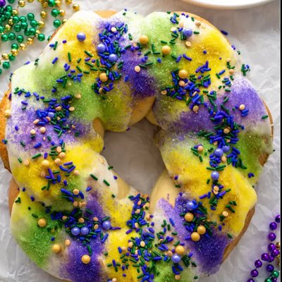 Mardi Gras King cake