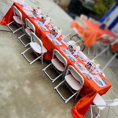 Kids Table Setup
