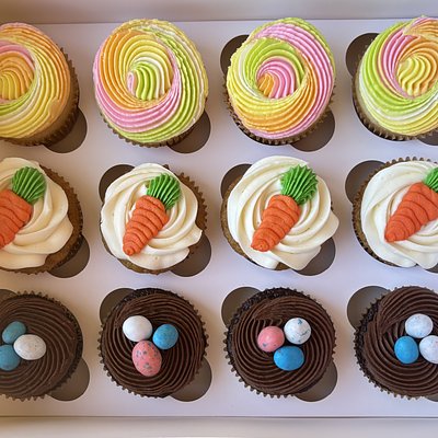 Dozen Assorted Easter Cupcakes 