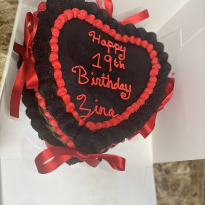 Heart Shaped 8in Cake 