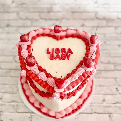 Custom Heart Cake