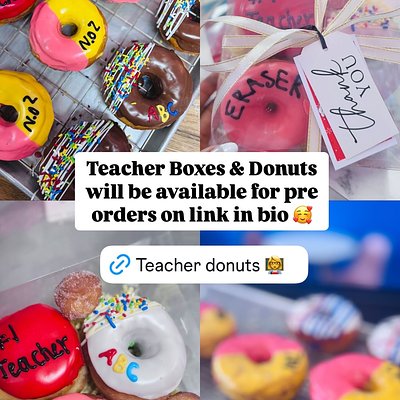 Teacher Donut Boxes