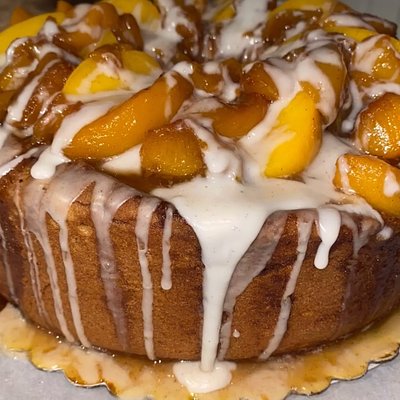 Peach Cobbler Pound Cake 